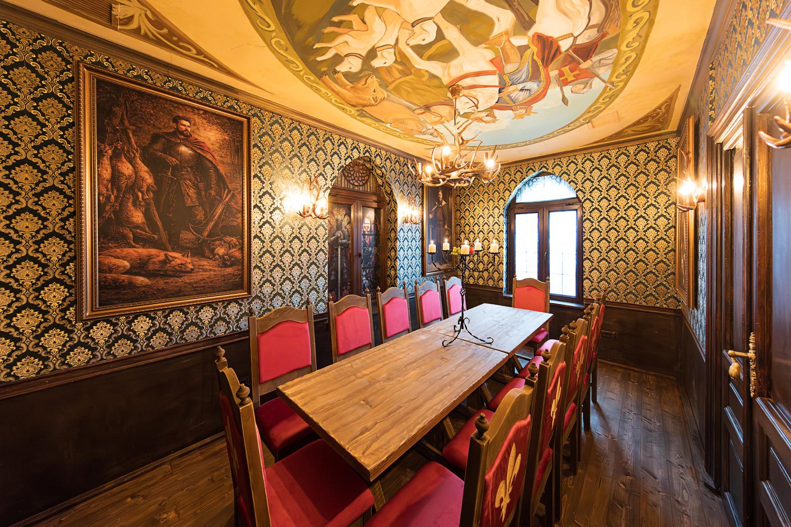 Vikings' room — candlelit